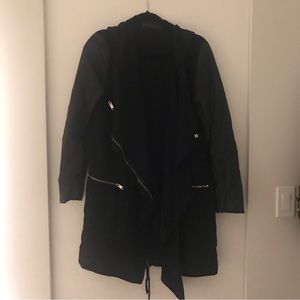 Zara Moto jacket with Leather sleeves